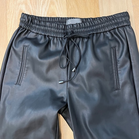 Anthropologie Leather Joggers - Picture 2 of 3